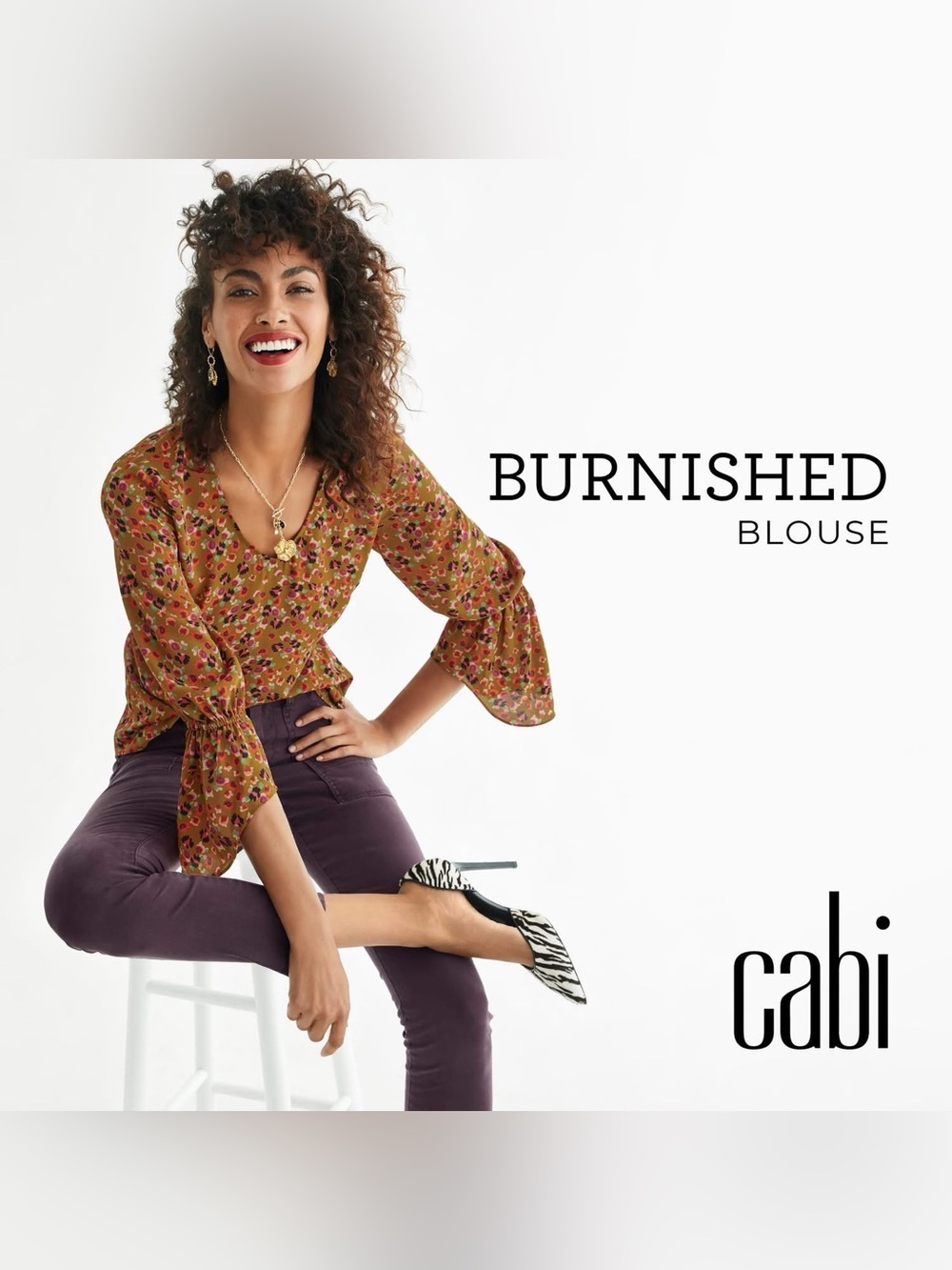 Cabi Burnished Blouse, sz S